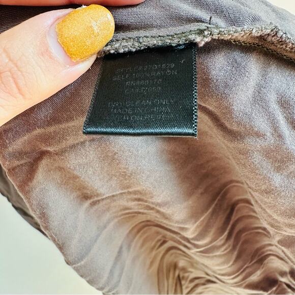 ANTHROPOLOGIE Brown Maeve Dakota Long Sleeve Shirt Button Front Collared Dress S - Picture 9 of 10